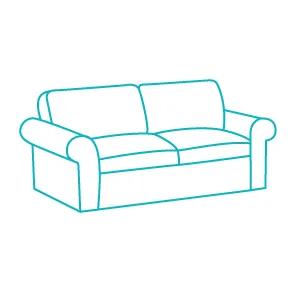 Sofa 2-jų vietų